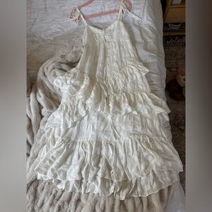 Cinq à Sept Elegant Cream Textured Dress